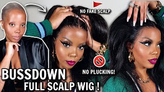  Real Scalp! Bald Cap Method How To Install Yaki Middle Part Wig W Bold Hold No Plucking Rpgshow