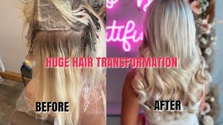 I Got Beauty Works 24 Inch Stick Tips And Nano Bonds Hair Extensions | Huge Hair Transformation