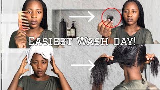 How To Wash Relax Hair Properly | Deep Conditioned | Blow Dry Hair 2022