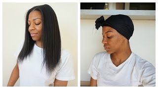 How To Wrap Natural Hair & Keep It Straight Longer | Natural Hair