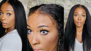 So Realstic! Best Of 2022 Period! Kinky Edge Invisible Swiss Lace Kinky Straight Wig Ft Afsisterwig