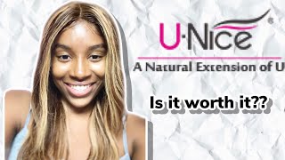 Must Have Affordable Highlighted Straight Wig Glue-Less Install Ft. Unice Hair