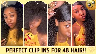 My Detailed Clip In Hair Extensions Tutorial | The Best Clip Ins For Black Hair