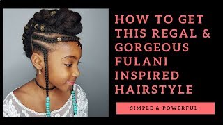 Fulani Inspired Hairstyle - For Little Girls