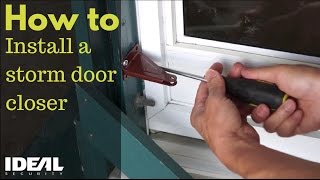How To Install Or Replace A Storm Or Screen Door Closer