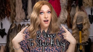 5 Ways To Style A Wig | How To Style A Synthetic Wig | Styling A Wig | Wig Styling Hacks | Wig Tips