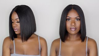 Beginner Friendly! Start At $84 Completely Glueless No Efforts Everday Bob Wigs Ft Omgqueen.Com"