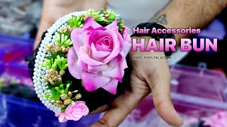 Wedding Hair Accessories | Hair Bun With Flowers | Hair Accessories Wholesale