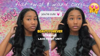 Beautyforever | Super Easy Flat Twist + Wand Curl Style