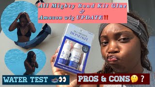 Update: Kiss All Mighty Bond Kit Lace Glue & Amazon Wig Pros & Cons!!