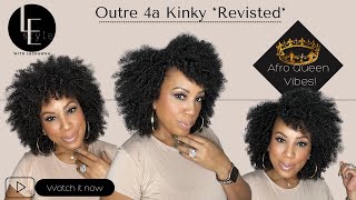 Outre Big Beautiful Hair 4A Kinky Synthetic Half Wig Review *Revisited* - No Leave Out - Afro Vibes