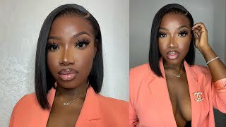 It'S Giving Ms.Ceo | The Perfect Glueless Asymmetrical Bob! | Ft.Vshow Hair