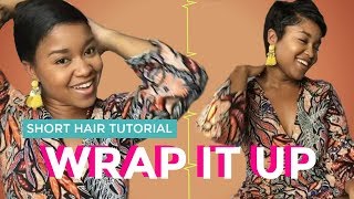 Grwm: How To Style Short Pixie Cut - Wrap Style