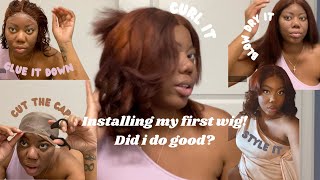 Attempting To Install A Wig For The First Time! Water Coloring + Styling | Kisolace
