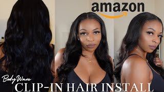 Amazon Clip-In Hair Install | How To Install Clip-Ins