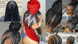 Amazing Summer Cornrows Hairstyles /Braids Hairstyles For African Ladies.