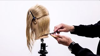 How To Cut An Italian Bob Haircut | Full Step By Step