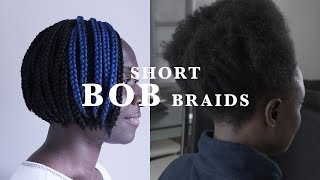 How To | Short Bob Braids On 4C Afro Hair