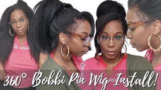 New Invisible Band Fitted 360 Wig Natural Hair Texture Natural Edges *Bobbi Pin* Install Omgherhair