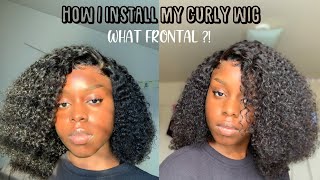 How I Install My Curly Lace Front Wig |Ft.Cynosure Hair| Beginner Friendly| Exclusively Jen|