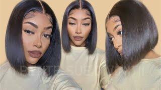 The Best Sleek Clean Hairline Bob Wig ($129 Only) Ft. Rpghairwig | Petite-Sue Divinitii