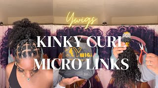 @Ywigs.Com Kinky Curl Micro Loop #Microlinks