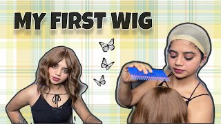Trying A Hair Wig For The 1St Time || Urbanic Wig || Nethra Gowda|| Hair Wig