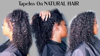 First Time Trying Tapeins! | Curly Tapes | Ywigs