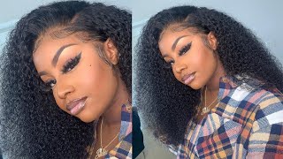 Perfect Tight Curly Lace Frontal Wig Install Ft. Rpghair.Com