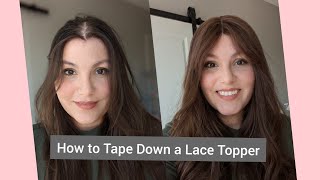 How To Tape Down The Hera Lace Front Topper By Uniwigs