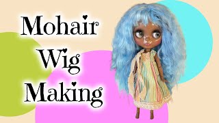 Making A Mohair Wig For Custom Blythe Dolls - Glue Method