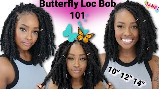 How To: Layered Butterfly Loc Bob! Illusion Crochet Braids | Mary K. Bella | @Janetcollectiontv