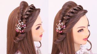 2 Engagement Hairstyle For Wedding L Mehndi Hairstyle L Front Variation L Wedding Hairstyles Kashees