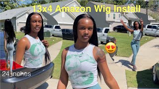 13X4 Hd Amazon Wig Install On The Go | 24 Inches | Beginner Friendly