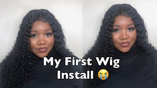 Installling My First Wig Ft. Unice Hair| Closure Wig| Erica Robinson