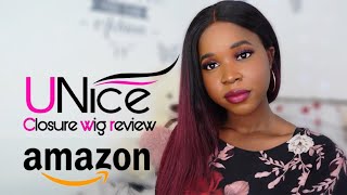 Honest Unice Hair Wig Review | Red Ombre Affordable Amazon Wig