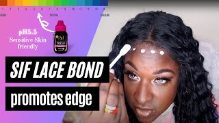 *Very Real + Detailed* Lace Front Wig Install Using Sif Bond Glue || Ebonyline Ft. @Magikalblackness
