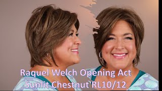 Raquel Welch Opening Act In The Color Sunlit Chestnut Rl10/12 | Short A-Line Bob With Fun Styling!