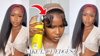 Trying New Lace Edges For The First Time!! Are They A Hit Or Miss? Kinky Straight Wig Install|Ygwigs