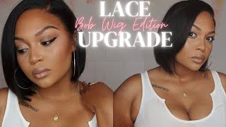 New Hot!!!! Beginner Friendly Bob Wig | C- Part | Upgraded Lace Ft @Luvme Hair
