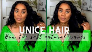 Natural Traditional Sew-In Ft Unice Hair 2022| How To Create The Perfect Natural Waves