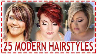 25 Modernhairstyles For Women In 2023.Round Face Haircuts. For Girls And Women Over 40.