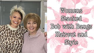 How To Cut A Bob Haircut With Bangs Tutorial By Radona