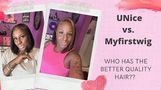 Unice Vs. Myfirstwig: Which Is The Better Quality Hair?? Hair Review