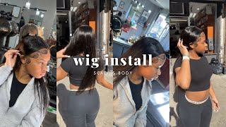 24" Buss Down Middle Part Wig Install | Amanda Hair Store