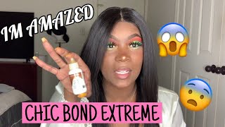** New Lace Frontal Glue ** Chic Bond Lace Glue Review + How I Installed My Wig