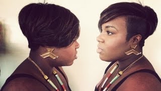Short Hair'D Girls Guide To: Megan Good Inspired Weave Pt 2 (Cutting & Styling)