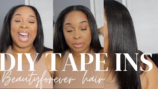 Diy Tape In | Beautyforever Hair | Indian Hair | Alicia Williams