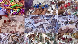 Charminar Street Shopping Ramzan Special Hair Accessories | Trendy Hair Clips And Rubber Bands