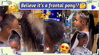Omg Most Invisible Hairline Ever! Sleek Frontal X Ponytail W/Natural Looking Ft.#Elfinhair Review